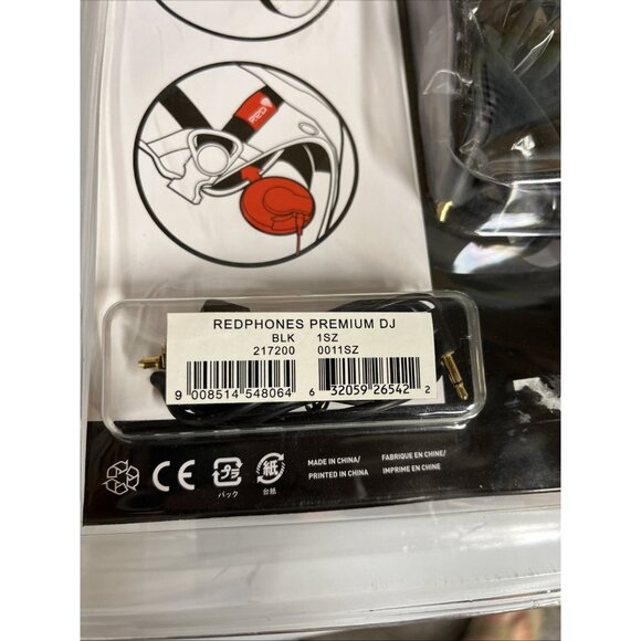 Red Redphones Premium Dj Headphones Black Brand New! - Picture 5 of 8